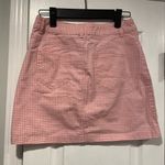 Forever 21  Pink White Gingham Cotton Stretch A Line Mini Skirt Pockets Size S Photo 5