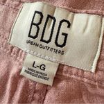 Urban Outfitters  BDG  Linen Blend Pants 5 Pocket Pink New SZ L Photo 4