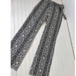 I am gia I.AM.GIA Shiraz Snake Print Pants Black White High Waisted Belted Womens Size XS Photo 4