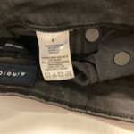 Aeropostale  Women’s Size 4 Mom Jean Shorts Black Distressed Denim Photo 7