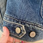 Gap Faux Shearling Distressed Jean Jacket Photo 6