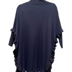 Muche et Muchette Ruffled Open cardigan Sweater Navy Blue One Size Size undefined Photo 6