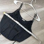 Free People  Cami blouson brami tank top Black womens (small) lace party summer Photo 2