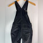 Old Navy  L 10/12 Velvet Overalls in Jet Black Photo 5