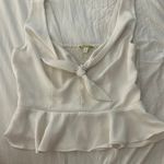 Gianni Bini Cropped Size 4 Tie Top Photo 0
