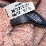Aerie Blush Pink Ribbed V Neck Bow Tie Bell Sleeve Oversized Sweater size Small Photo 8