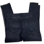 Democracy  Women's Jeans Sz‎ 6 Raw Hem Ankle Black Side Stripe Lace "Ab"solution Photo 3