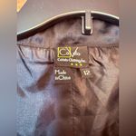 CoVelo Clothing Poppy Black Wool Long Sleeveless Jacket Topper Vest Silk Lined Size 12 Photo 1