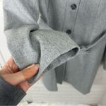 Banana Republic Italian Fabric Grey Fit And Flare Bow Coat Size M Photo 8