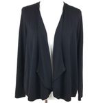 Thalia Sodi Black Open Front Pleated Cardigan Sweater Medium Photo 5