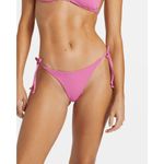 Billabong Sol Searcher Tie-Side Bikini Bottoms Skimpy Coverage Berry Pink L NWT Photo 4