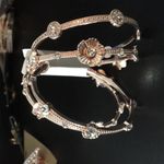 Set of 4 Natasha Rose Gold Bangles With Crystals Photo 1
