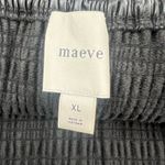 Maeve Anthropologie  Faux-Leather Scrunch Smocked Top Sz XL Photo 5