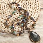 💦💦💦BOGOHO 💦💦💦Waterdrop Pendant Necklace Gray Photo 0