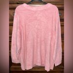 Denim & Co. Comfort Zone Baby Sherpa Crewneck Pullover 31” P2P Pink Size 3X Photo 1