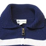 J.Crew NWT  Sweater Jacket with Lobster Detail in Raw Indigo Natural Cardigan XS Photo 8