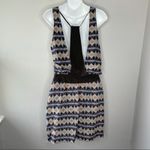 Anthropologie MORGAN CARPER Silk Dress Womens Size 8 Mini Summer Boho Indie Chic Photo 2