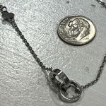 White 18k gold plated‎ entwined clover necklace Photo 4