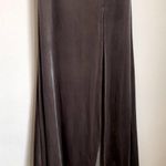 After Six NWT One Shoulder Velvet Maxi Dress Gown in Caviar Gray Photo 4