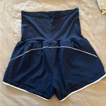 Amazon Navy Women's Athletic Maternity Shorts Photo 2