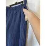 Abercrombie & Fitch Women’s Size Large Navy Dress Pants Wide Leg Pockets Photo 5