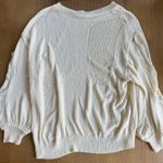 Princess Polly Distressed  Cream Sweater Photo 2