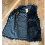 NWT Youhan Women's Faux Fur Vest Coat Sleeveless Jacket size xs Black Photo 8