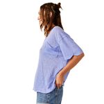 NWOT WE THE FREE X Care Free People All I Need Tee Lilac Linen Blend Photo 1