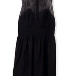 Sandro Black Dress with Lace Photo 0