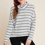 Anthropologie Saturday Sunday Size Medium Stripe Pippa Hacci Turtleneck Sweater Photo 1