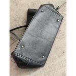 LODIS Black Pebble Leather Women’s Tote Shoulder Bag Carryall Photo 5