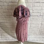 Love Tree  Women’s Off The Shoulder Casual Embroidered Girly Mini Dress Size M Photo 3