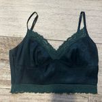 Shein Emerald Green Lace Trim Top Photo 0