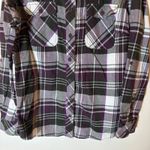 Duluth Trading Co Plaid Flannel Shirt Size Medium Purple Photo 2