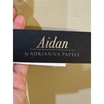 Adrianna Papell Aiden Maddox V Neck Lured Knit Gown Sparkle Metallic Size 0 Photo 6