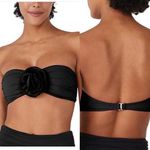 Kate Spade Kate‎ Spade Solid Sweetheart Bandeau Bra Swim Top Womens Size Large Black NWOT Photo 1