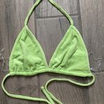 New pink neon green bikini top Size M Photo 1