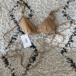 Vitamin A Sol Strappy Wrap Bikini Top in Golden Glow Metallic Photo 2