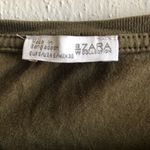 Tee Olive Army Green Zara Collection Short Sleeve Tee Sz S EUC Photo 2