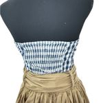 THML  Black and White Bubble Midi Dress with Tie Front Photo 3