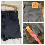 Levi's ‎ High Waisted Mom Jean Shorts Black Denim Cut Off Womens Size 30 Festival Photo 12