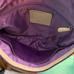 Coach  Cream and Brown Leather Shoulder Bag Photo 11