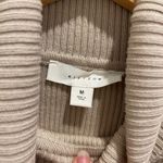 All:Row Nadia Sleeveless Turtleneck Top Ribbed Knit Neutral‎ Beige Medium Tan Photo 4