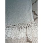 Lilly Pulitzer  Florenna wrap poncho sweater, silver  fringe, size one size Photo 10