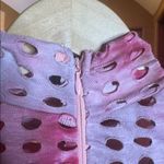 Jade Pink Tie Dye Mesh Cutout Bodysuit & Legging Set XS / Small Photo 11