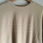 Polished Printed Stitched Boutique Mama Tried” Pullover Crewneck Sweatshirt Med White Photo 4