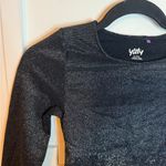 YITTY  Black Metallic Nearly Naked Luxe Shaping Long Sleeve Bodysuit Photo 4