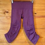 Lululemon In The Flow Crop II Leggings Heathered Berry Yum Yum Purple 2 W6B41S Photo 1