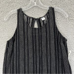 Old Navy NWT  Sleeveless Linen‎ Blend Shift Dress Black White Women's XS Photo 1