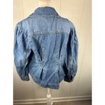 Future Collective Women's XS Denim Jacket (Gabriella Karefa) Cinched Button Blue Photo 2